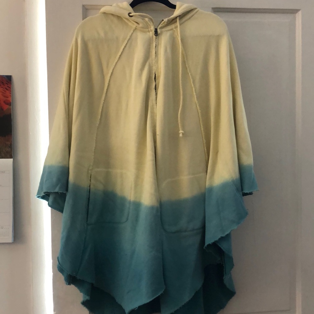 NWOT Free People Sweatshirt Poncho